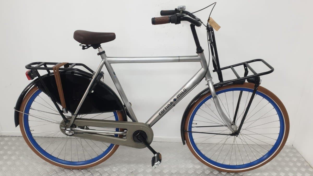 Cortina Milo transportfiets 51 cm grijs, tweedehands