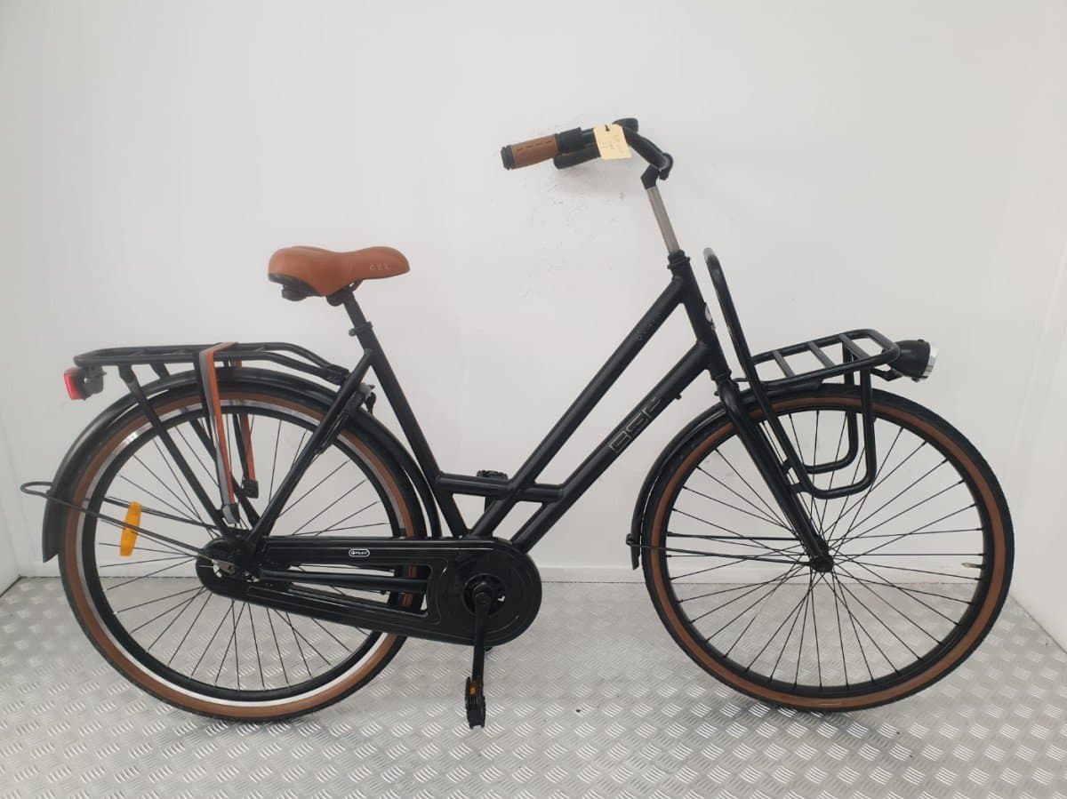BSP Metropolis transportfiets 51 cm zwart, bovenaanzicht