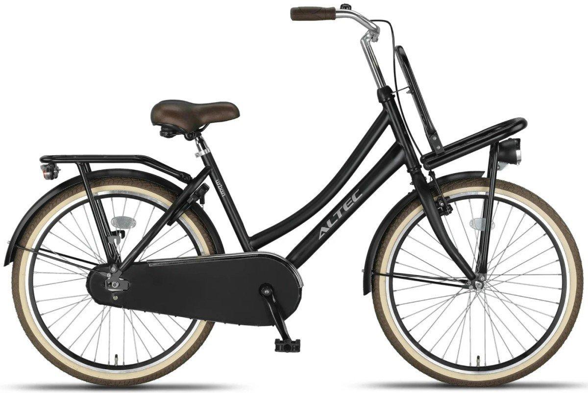 Altec Urban kinderfiets 22 inch in zwart met voordrager