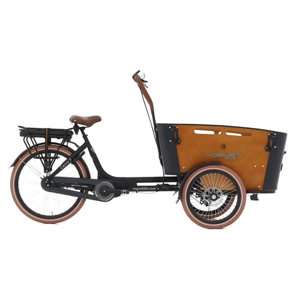 Vogue Carry 3 bakfiets bafang middenmotor 250wh 47 cm