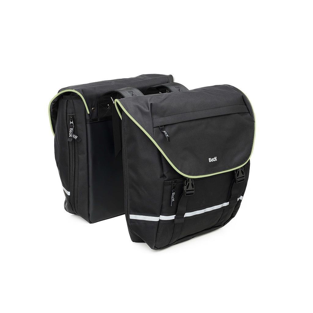 Beck SPRTV dubbele fietstas 36 liter zwart