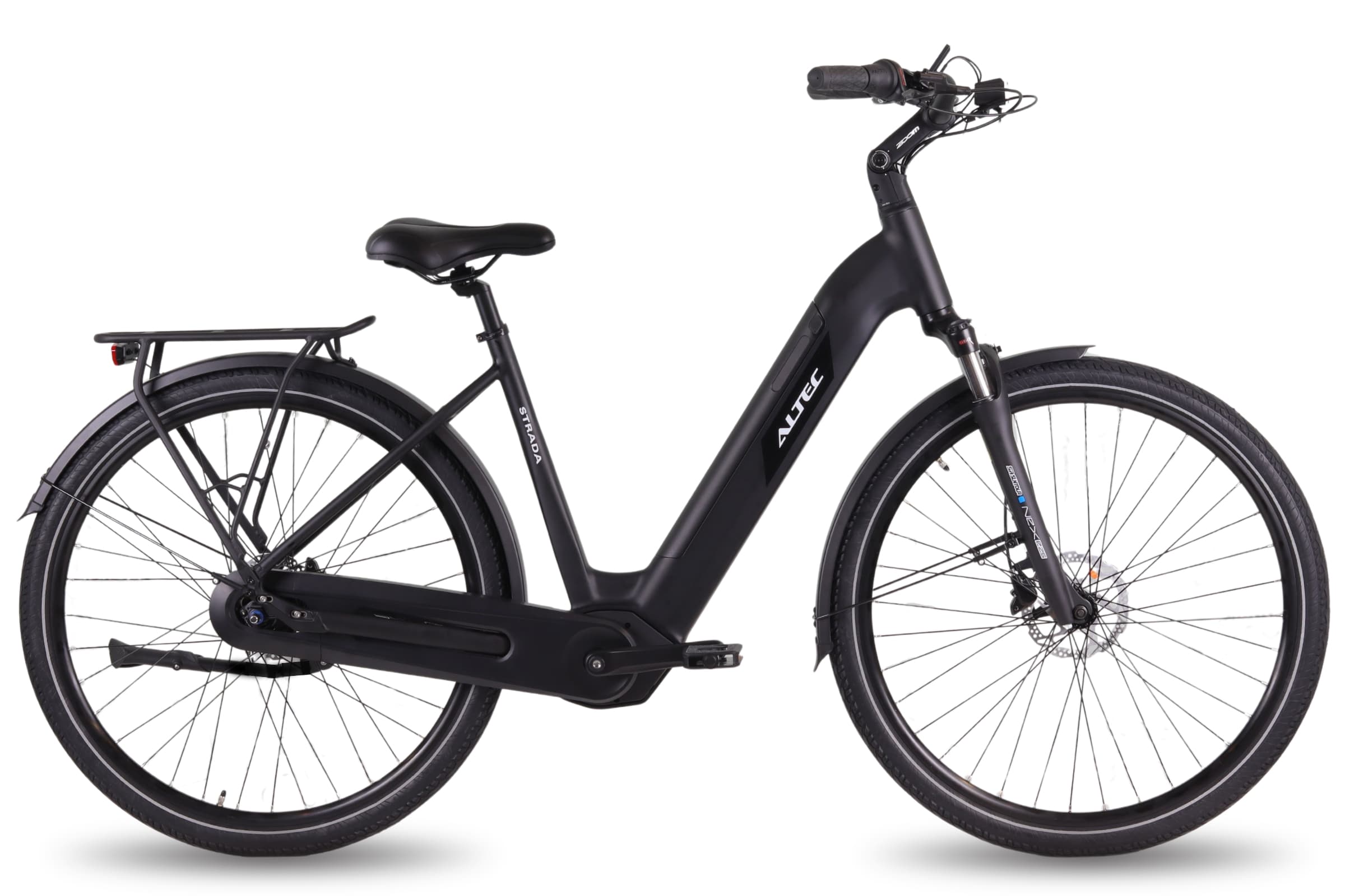 Altec Strada elektrische fiets zwart mat, 28 inch, 50cm frame