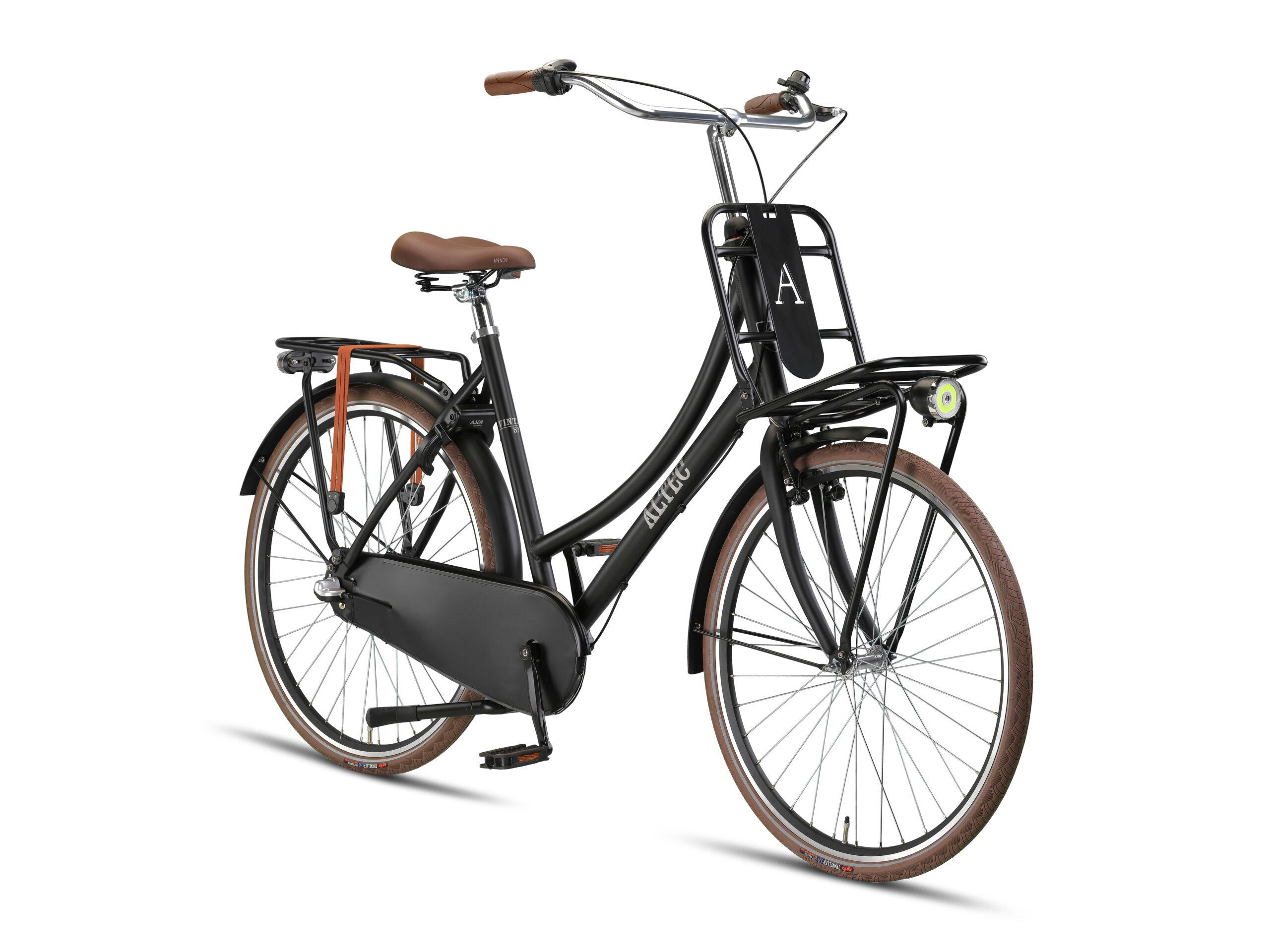 Altec Vintage 28 inch transportfiets 57 cm Mat Zwart (foto 2)