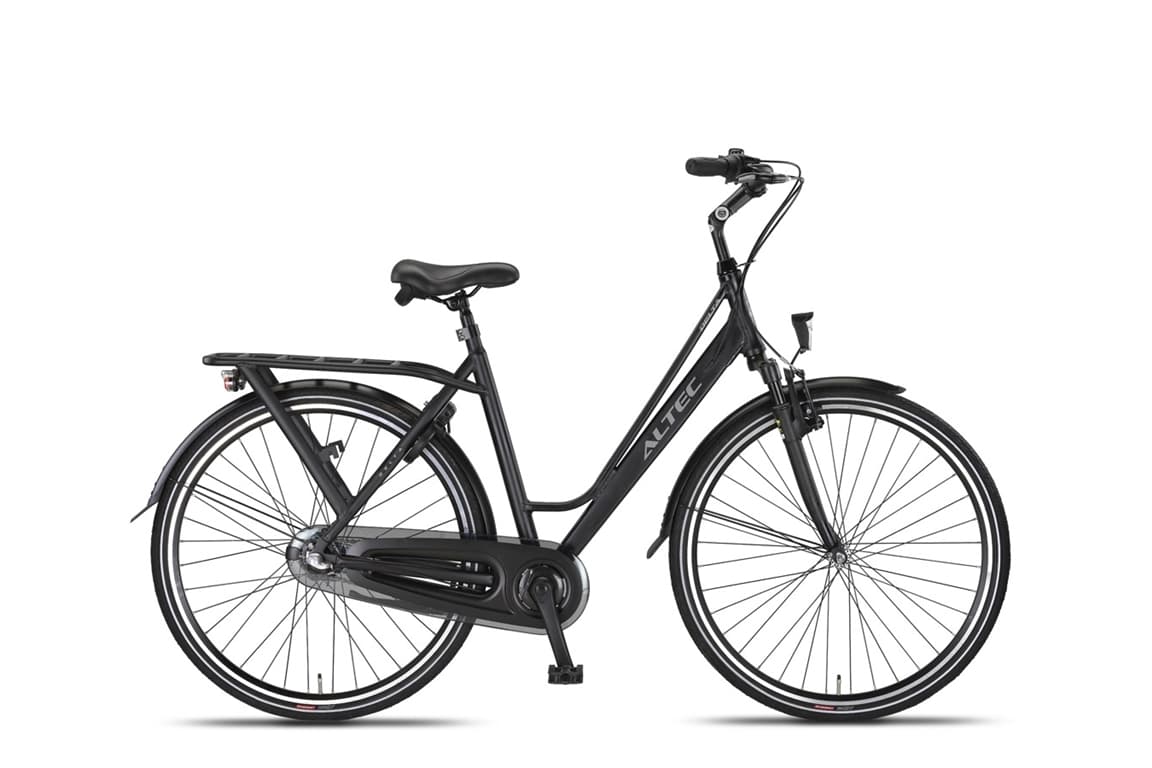 Altec Delta zwarte damesfiets 56 cm vooraanzicht
