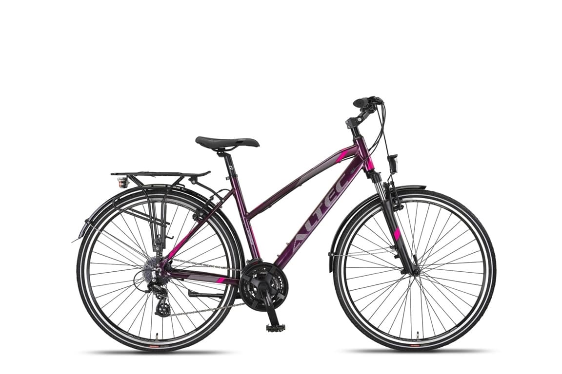 Altec Legarda damesfiets paars-roze, 28 inch, laag instapframe