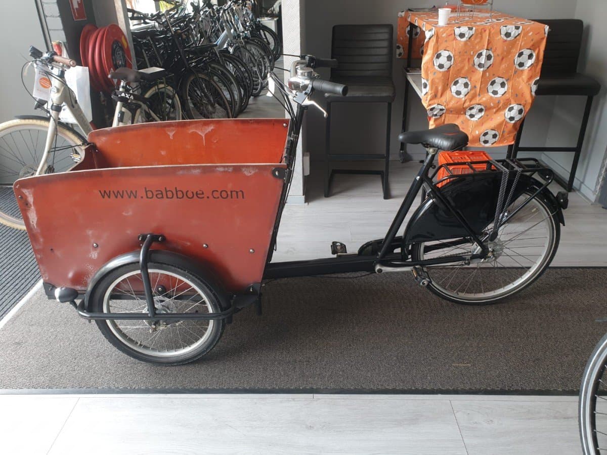 Babboe Bakfiets 51 cm tweedehands zwart bruin