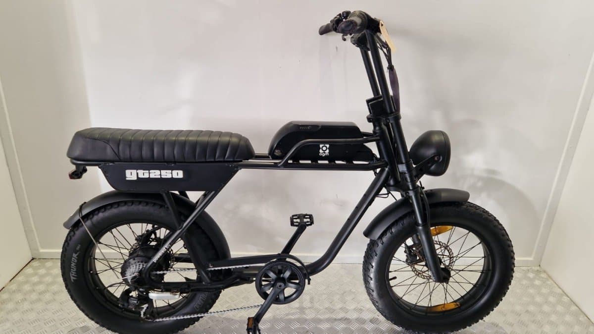 Agm Gt250 elektrische mountainbike 20 inch zwart, achterwielmotor