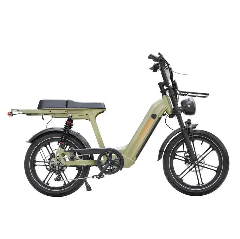 QMWheels D50 groene elektrische fatbike mountainbike 20 inch