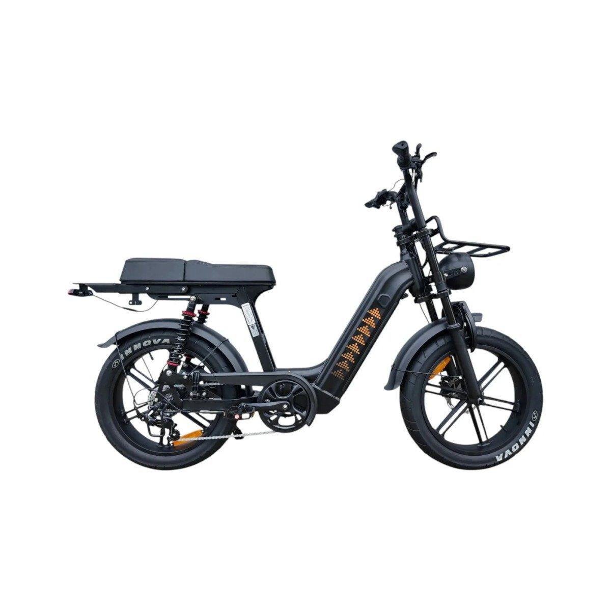 QMWheels D50 zwarte elektrische fatbike tweedehands met laag instapframe