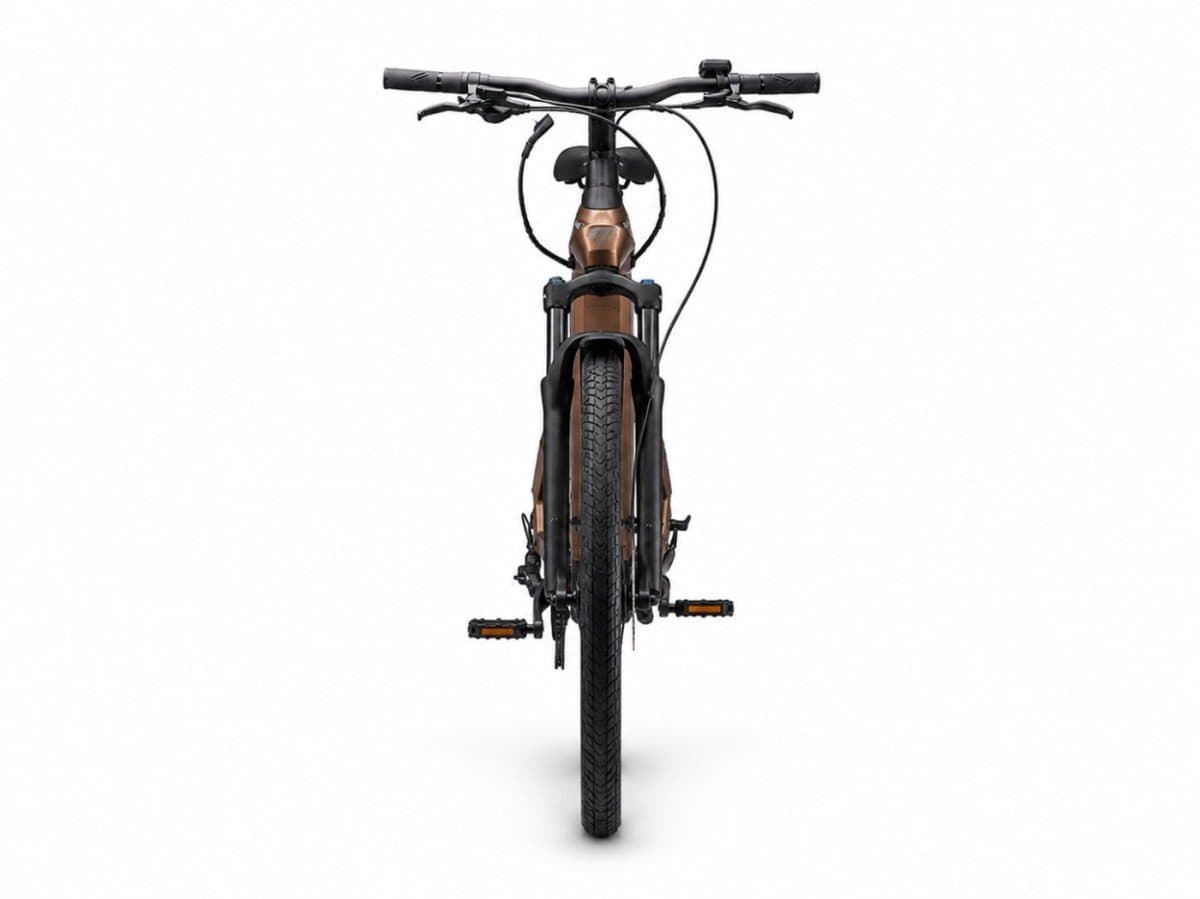 Bianchi E-Omnia Metal Brown 45 cm elektrische stadsfiets (foto 2)