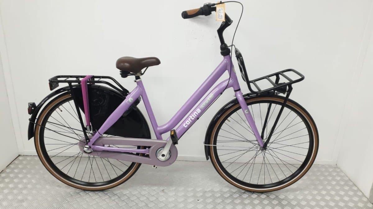Cortina Crush transportfiets 50 cm in paars