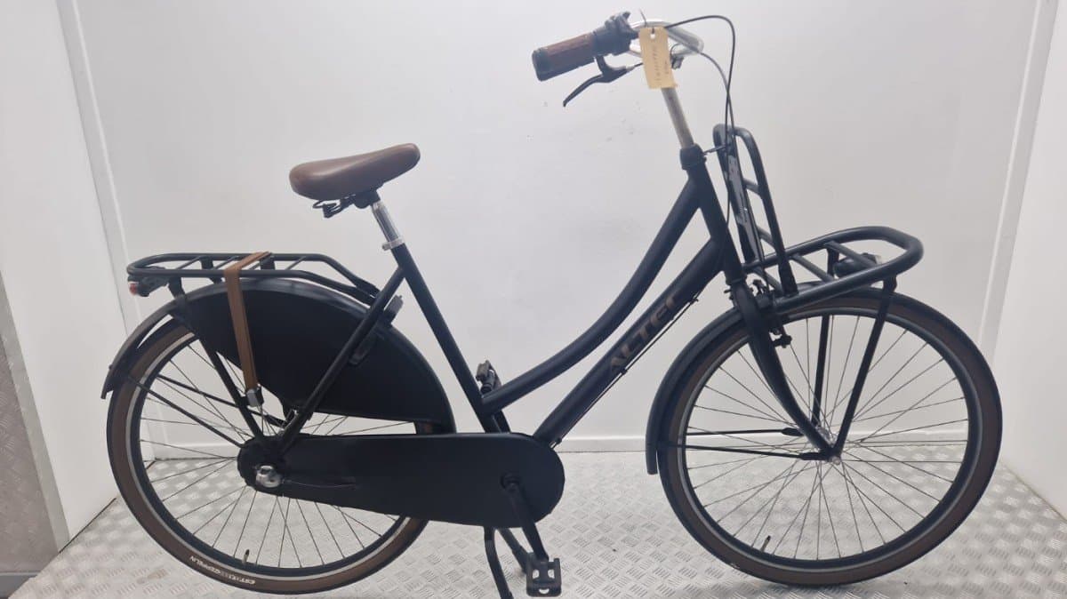 Altec Transportfiets 57 cm zwart, zijaanzicht