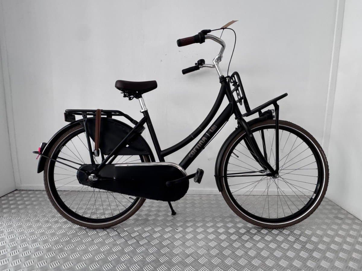 Cortina U4 Transport transportfiets zwart, 47 cm, tweedehands