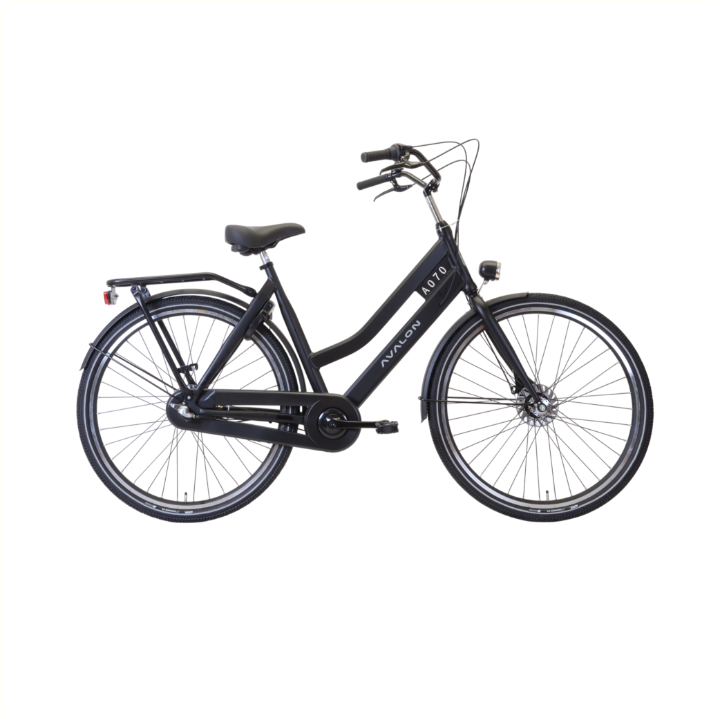 Avalon Style Dames 54 cm stadsfiets zwart, vooraanzicht