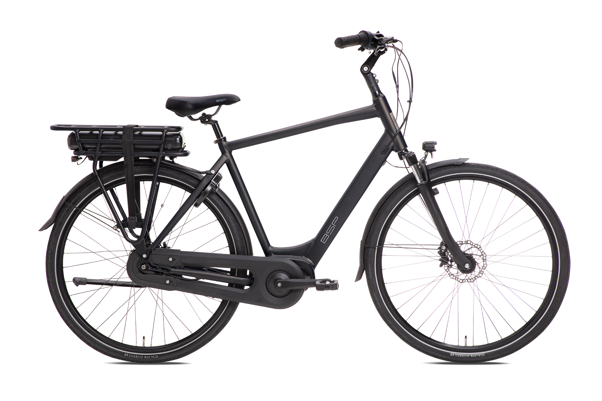 BSP Brazz Men e-bike zwart, 56 cm framemaat, staand