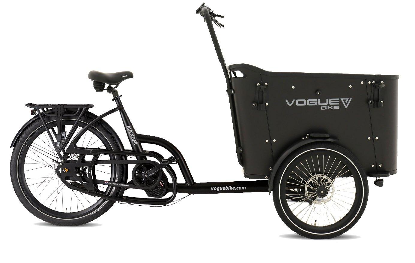 Vogue Avenger elektrische bakfiets zwart-zwart