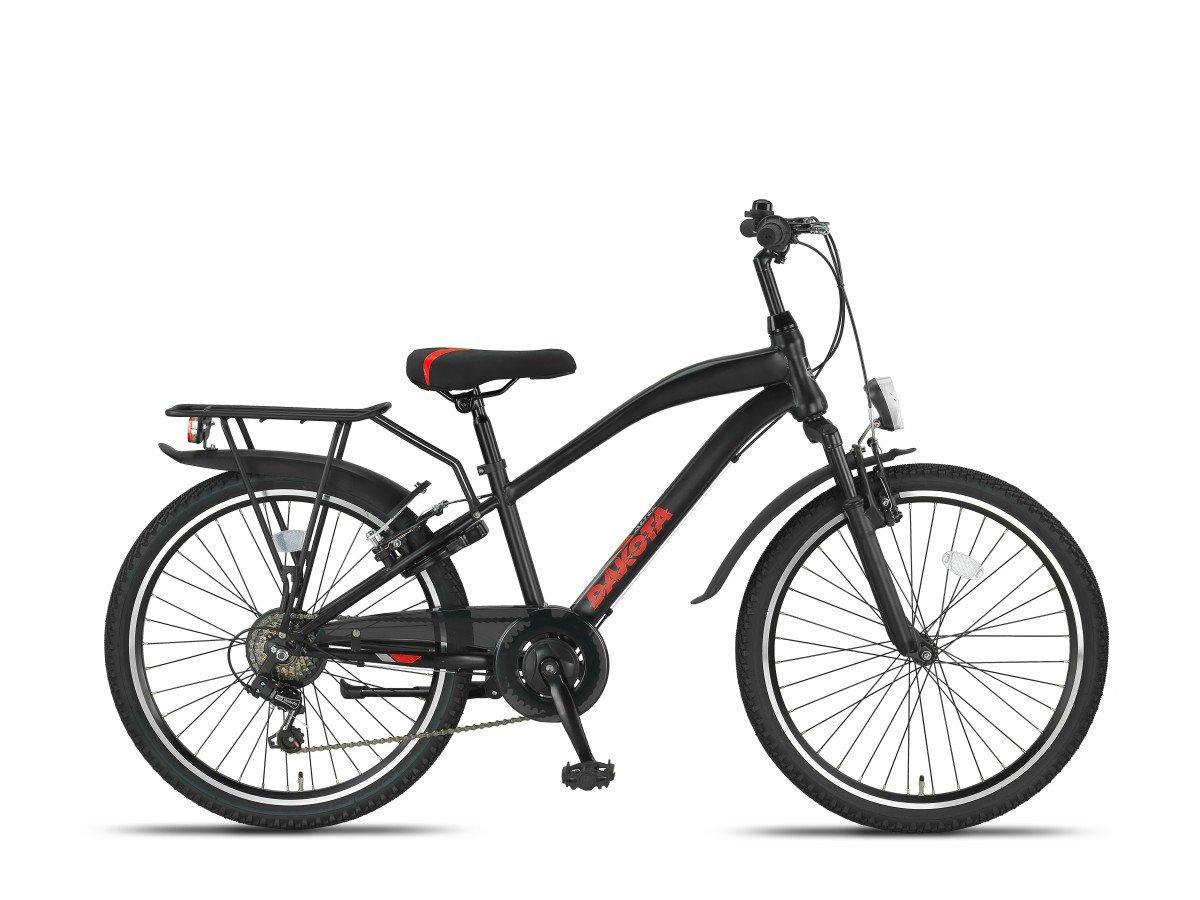 Altec Dakota kinderfiets 24 inch zwart-rood