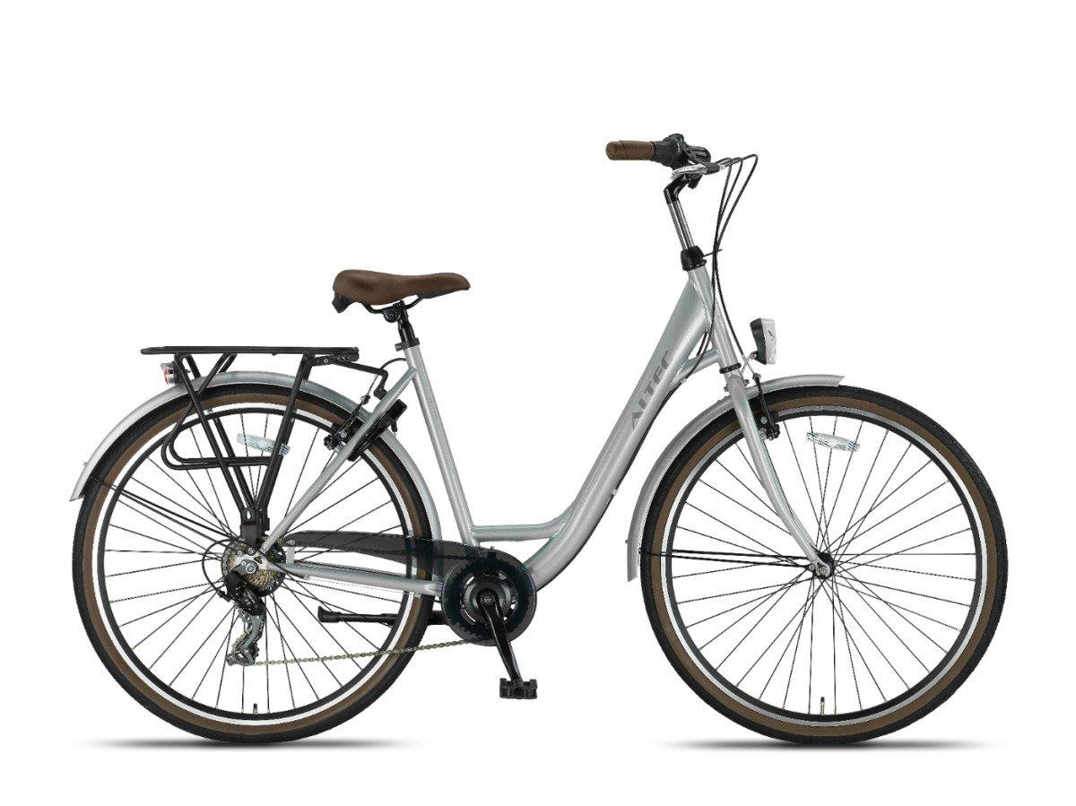 Altec Metro stadsfiets 52 cm in grijs, 28 inch wielen