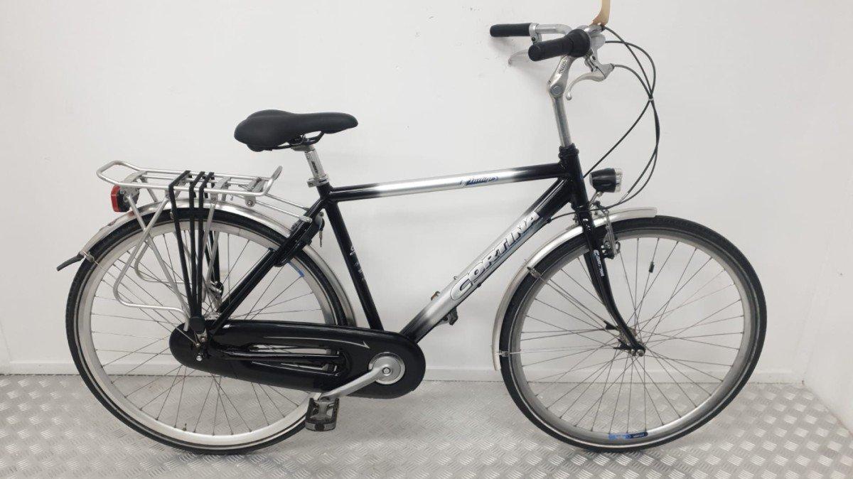 Cortina Stadsfiets 50 cm grijs zwart, naafversnelling