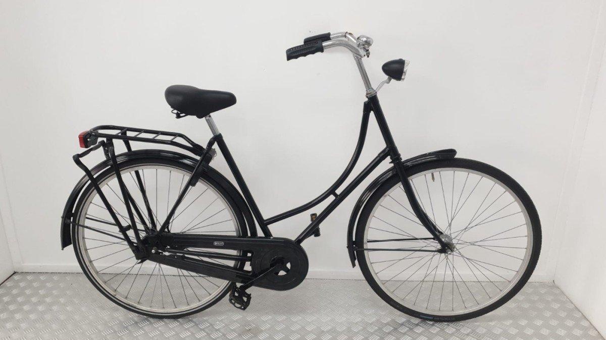 Budgetbike Omafiets zwart, 57 cm, klassieke familiefiets