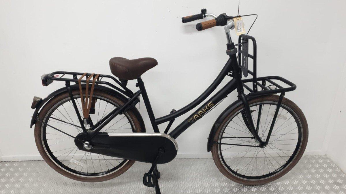 Raaks Transportfiets 26 inch zwart, tweedehands