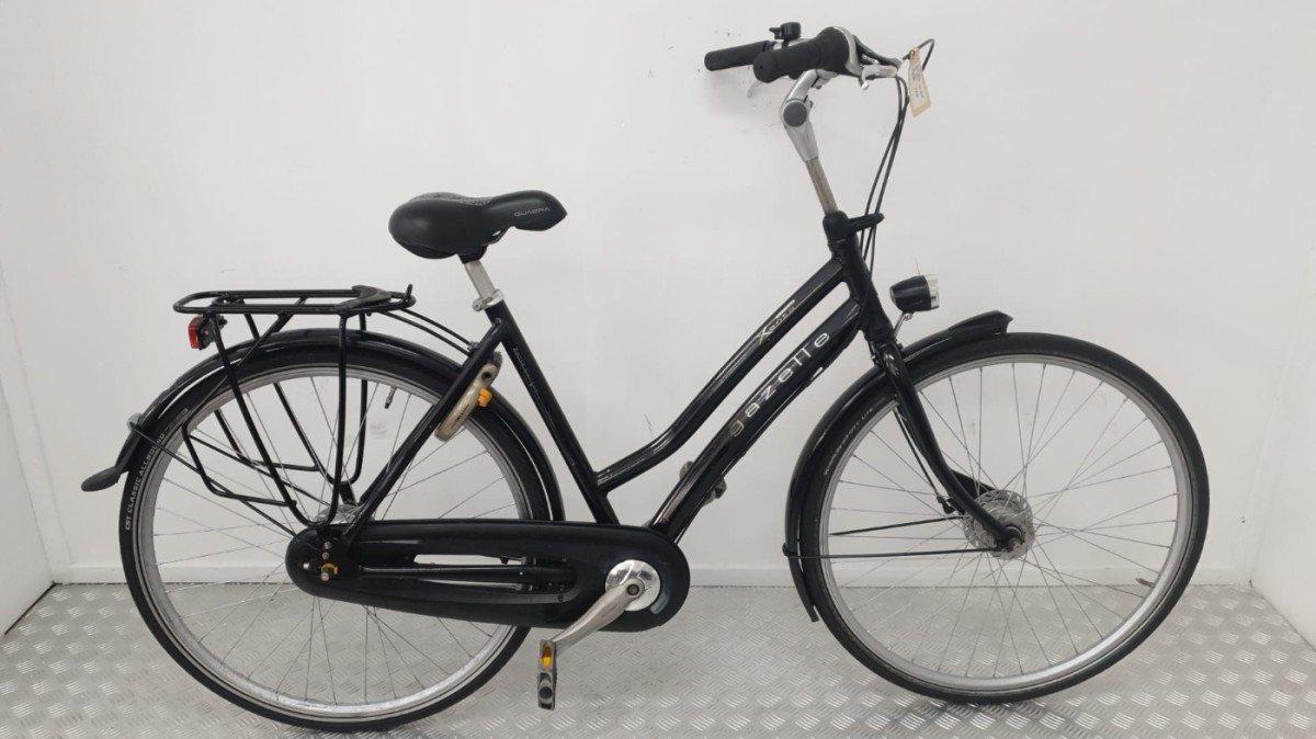 Gazelle Xanta stadsfiets 53 cm zwart, vooraanzicht