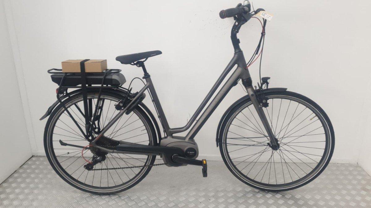 Koga elektrische stadsfiets grijs, 53 cm, Bosch middenmotor