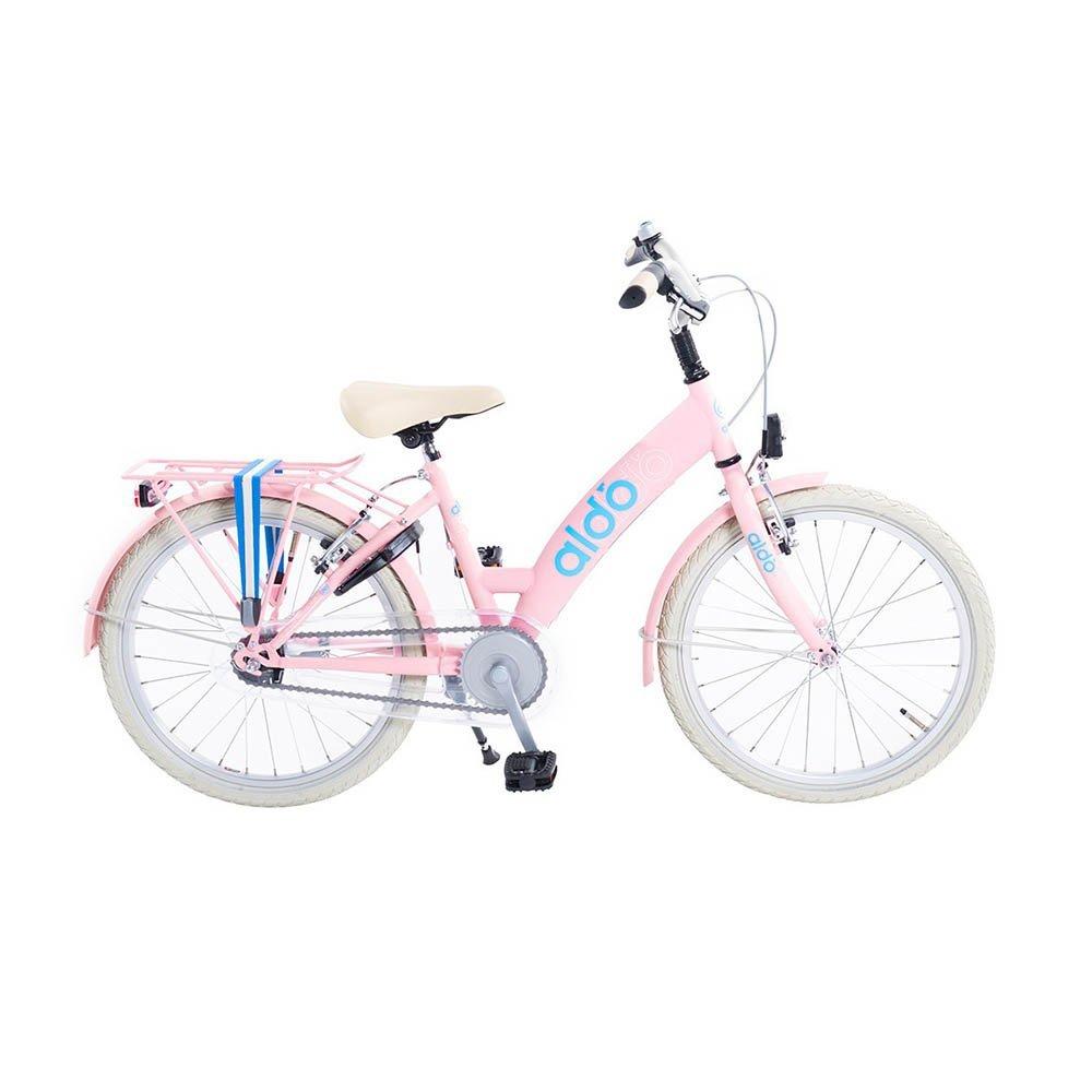 Aldo Wave kinderfiets 20 inch in roze met V-brake remmen