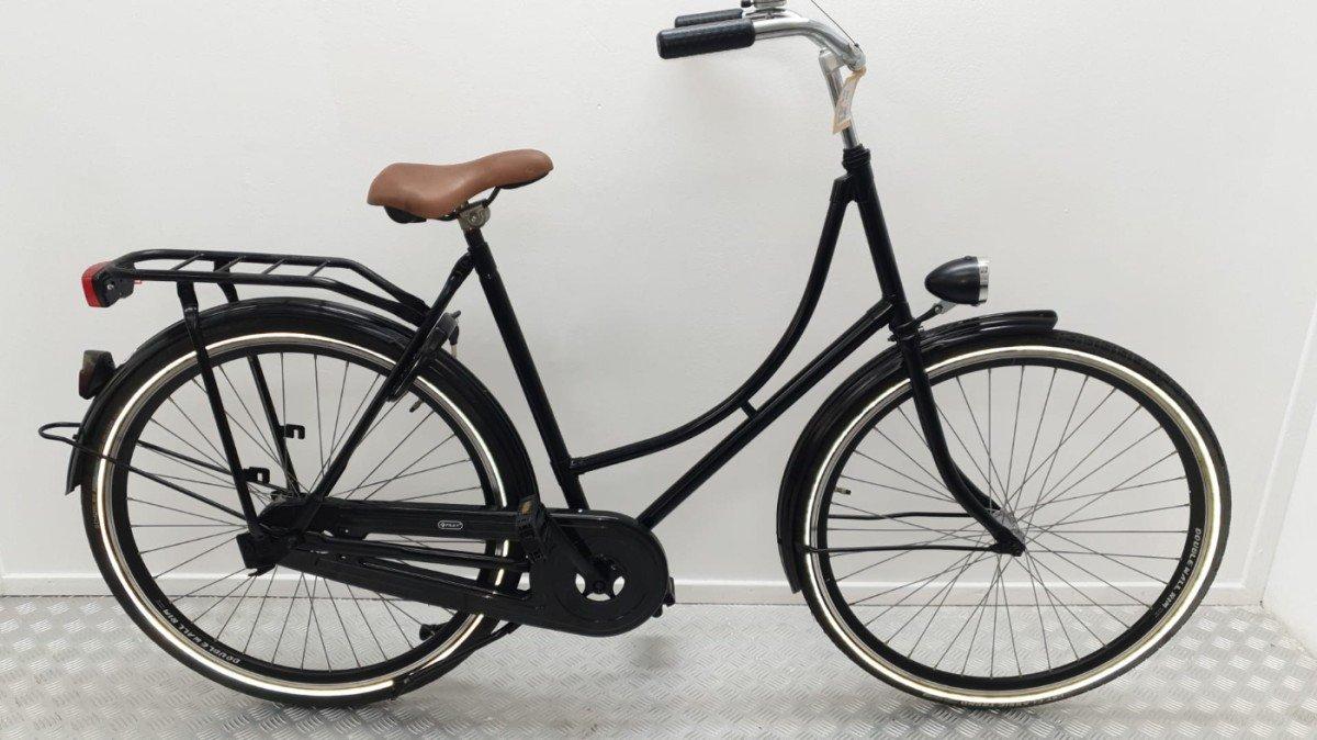 Budgetbike Omafiets 57 cm stadsfiets in zwart