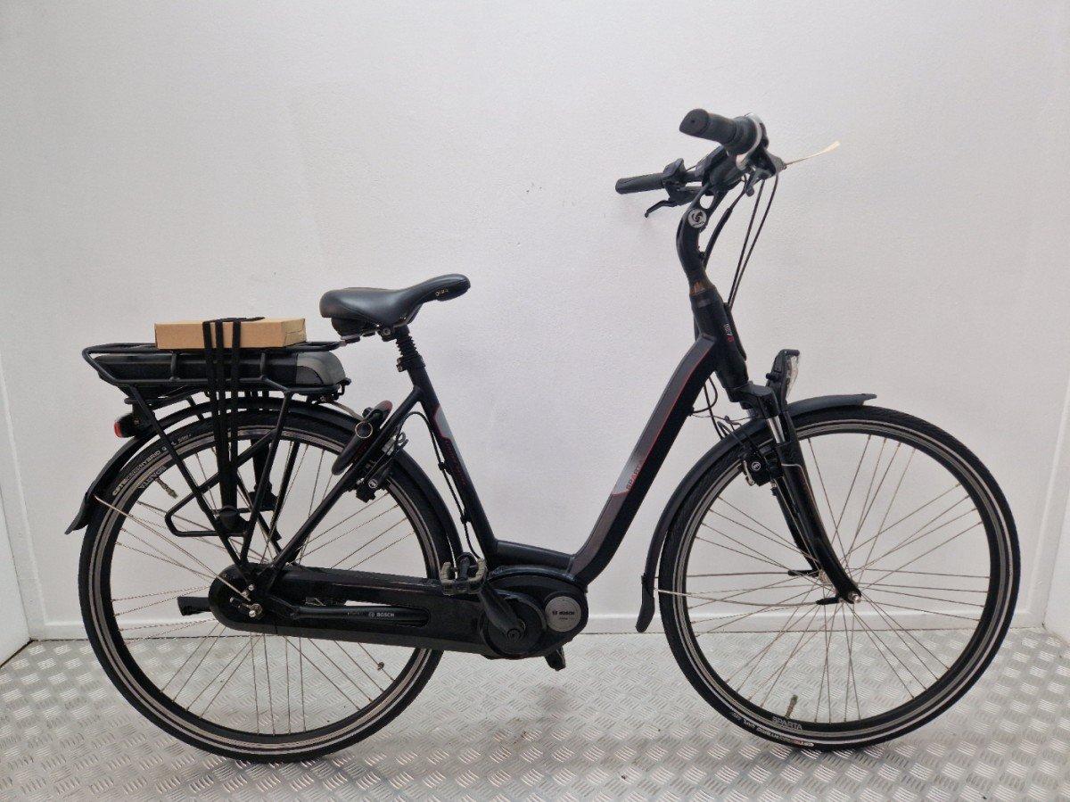 Sparta M7b zwarte elektrische stadsfiets 53cm, vooraanzicht