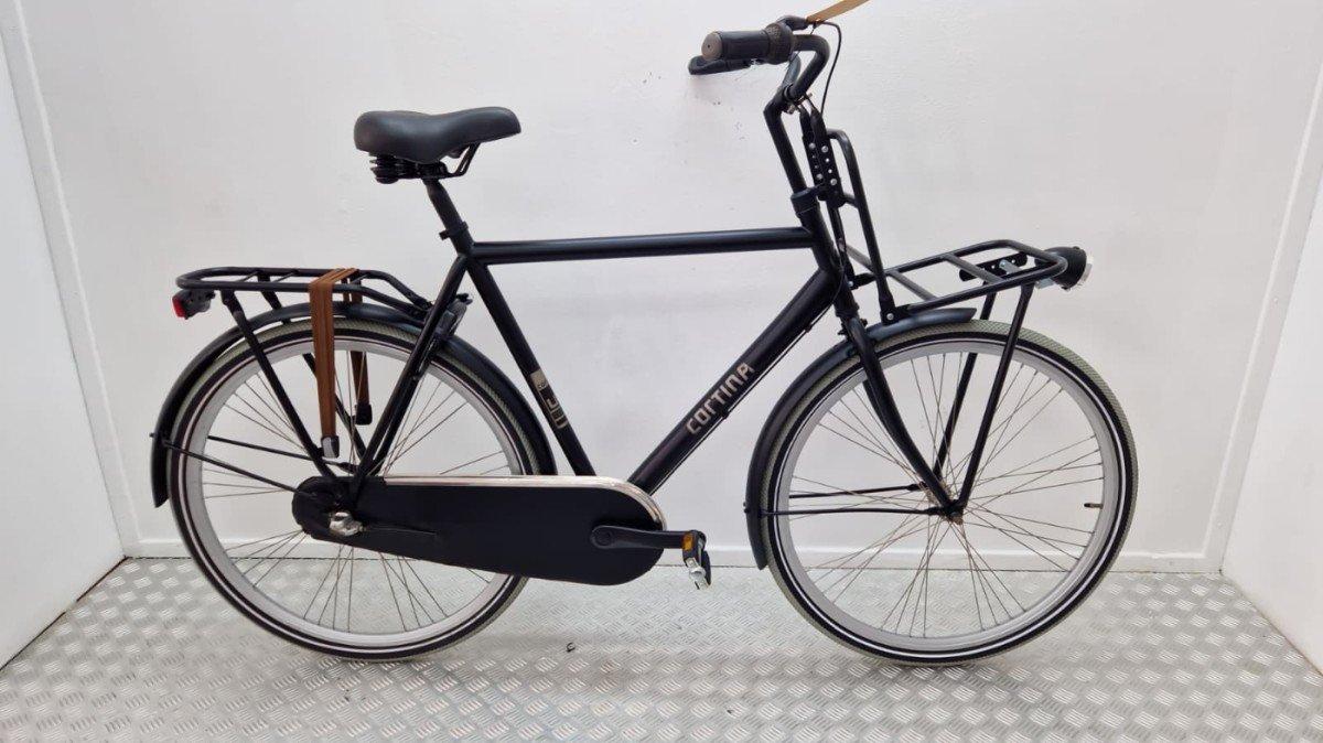 Cortina U1 transportfiets 62 cm zwart, tweedehands