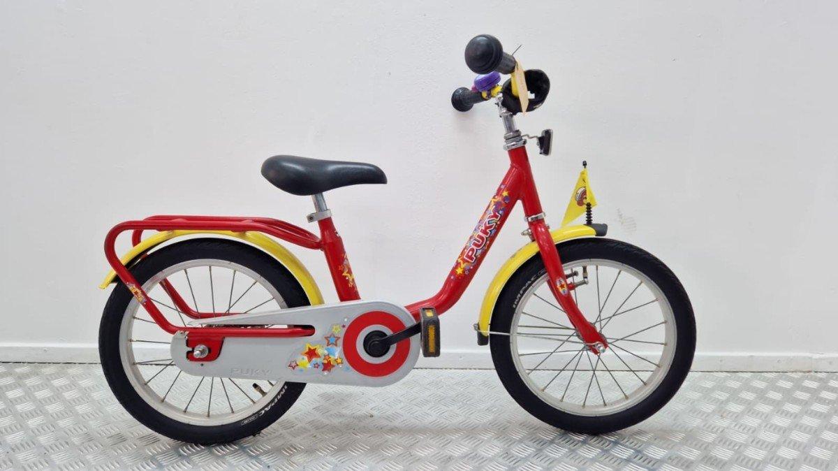 Puky kinderfiets 16 inch rood tweedehands