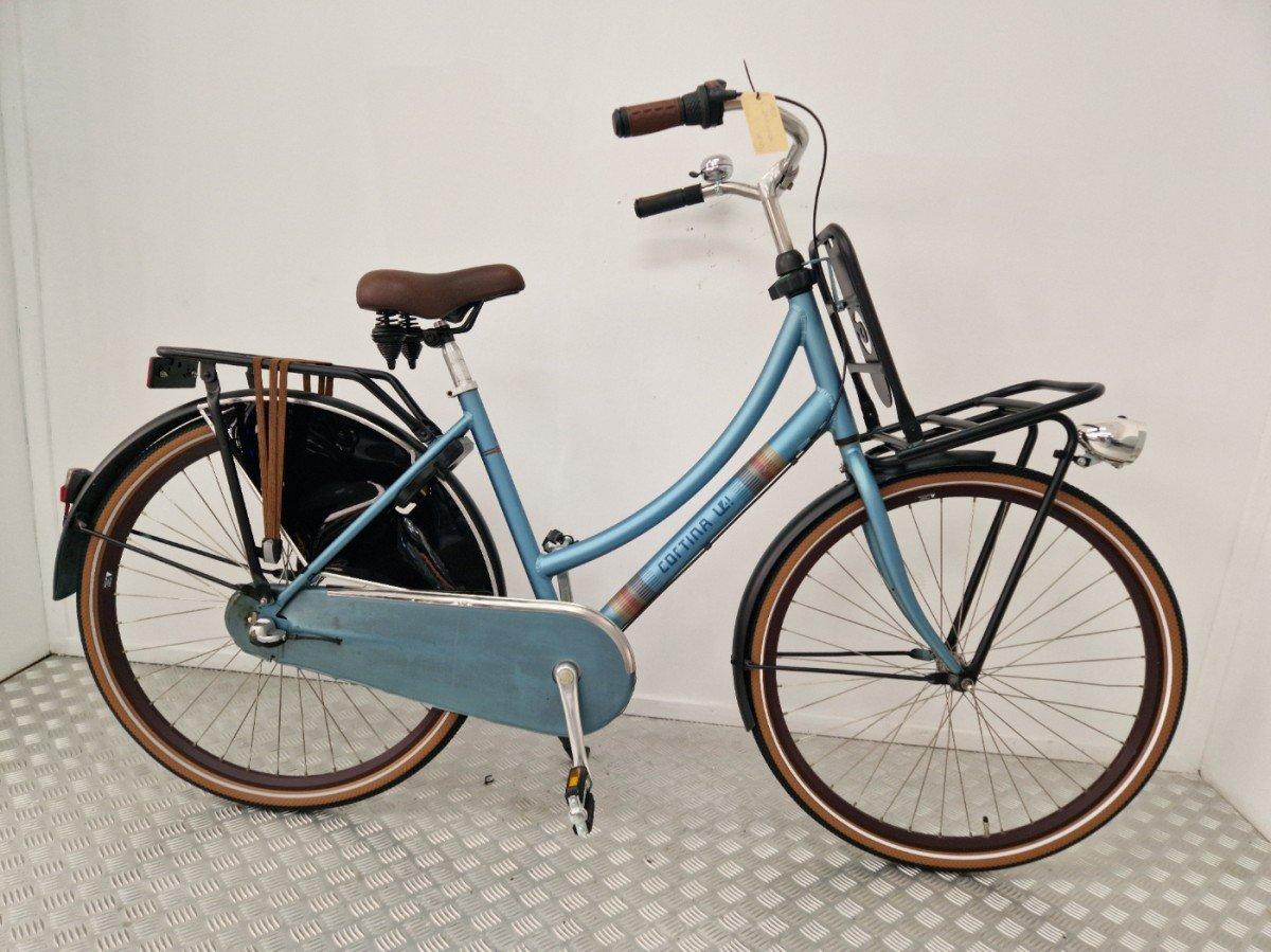 Cortina U4 transportfiets 50 cm blauw, naafversnelling