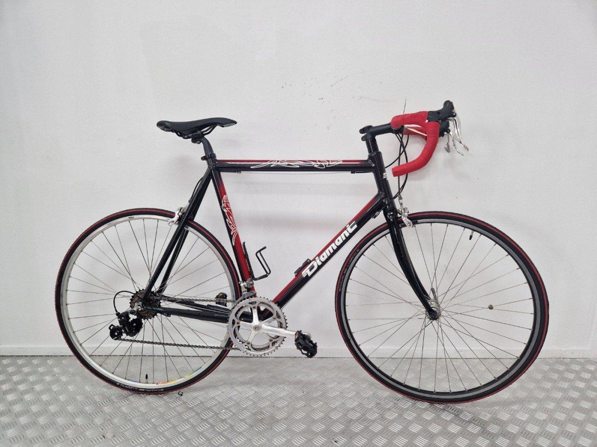 Diamant Racefiets 62 cm, zwart-rood, tweedehands