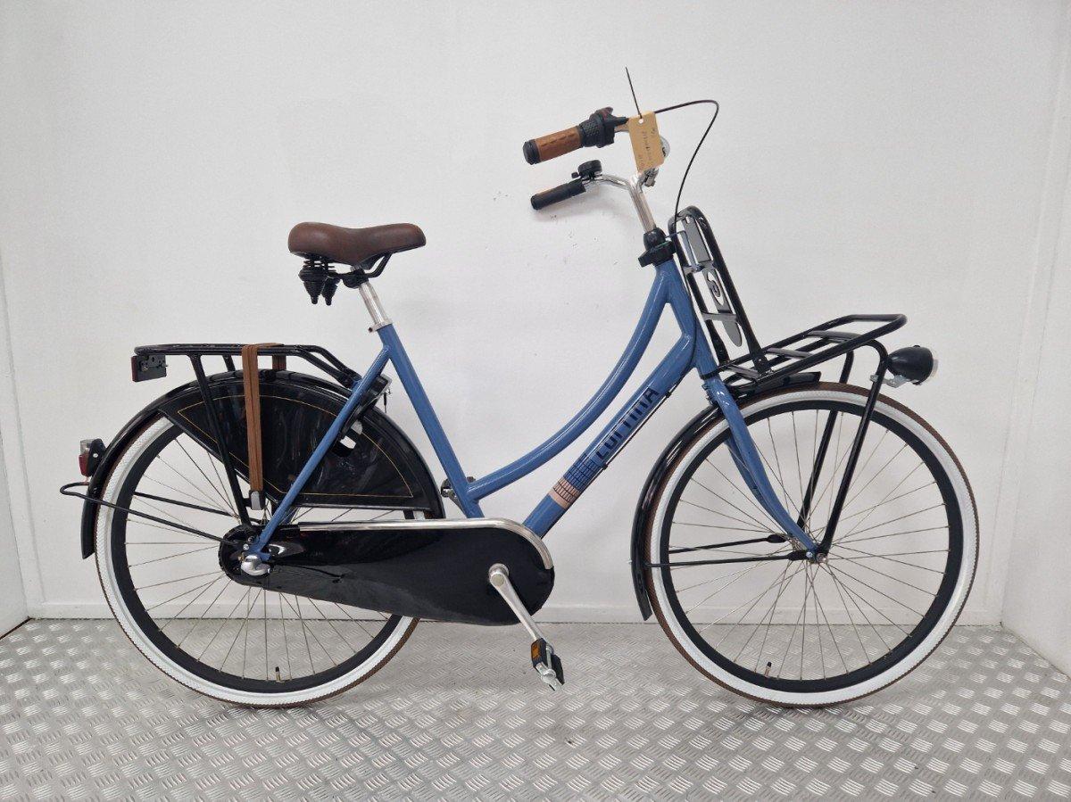 Cortina U4 transportfiets 57 cm blauw, tweedehands