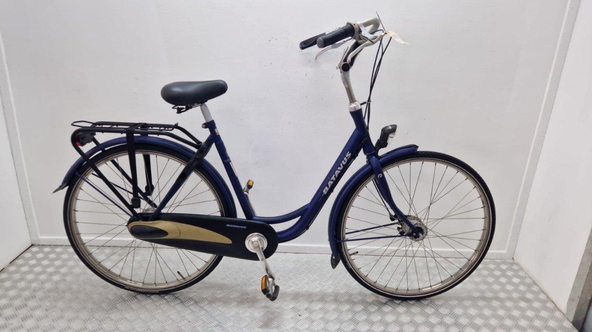 Batavus Verona stadsfiets 54 cm blauw, zijkant