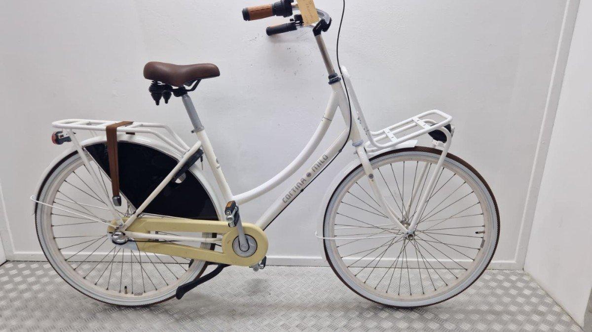 Cortina Milo Transport transportfiets 54cm wit vooraanzicht