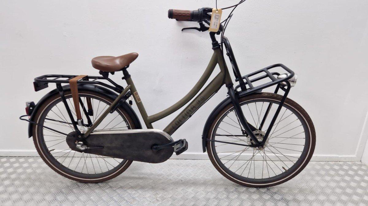 Cortina U4 kinderfiets 24 inch in groen, tweedehands