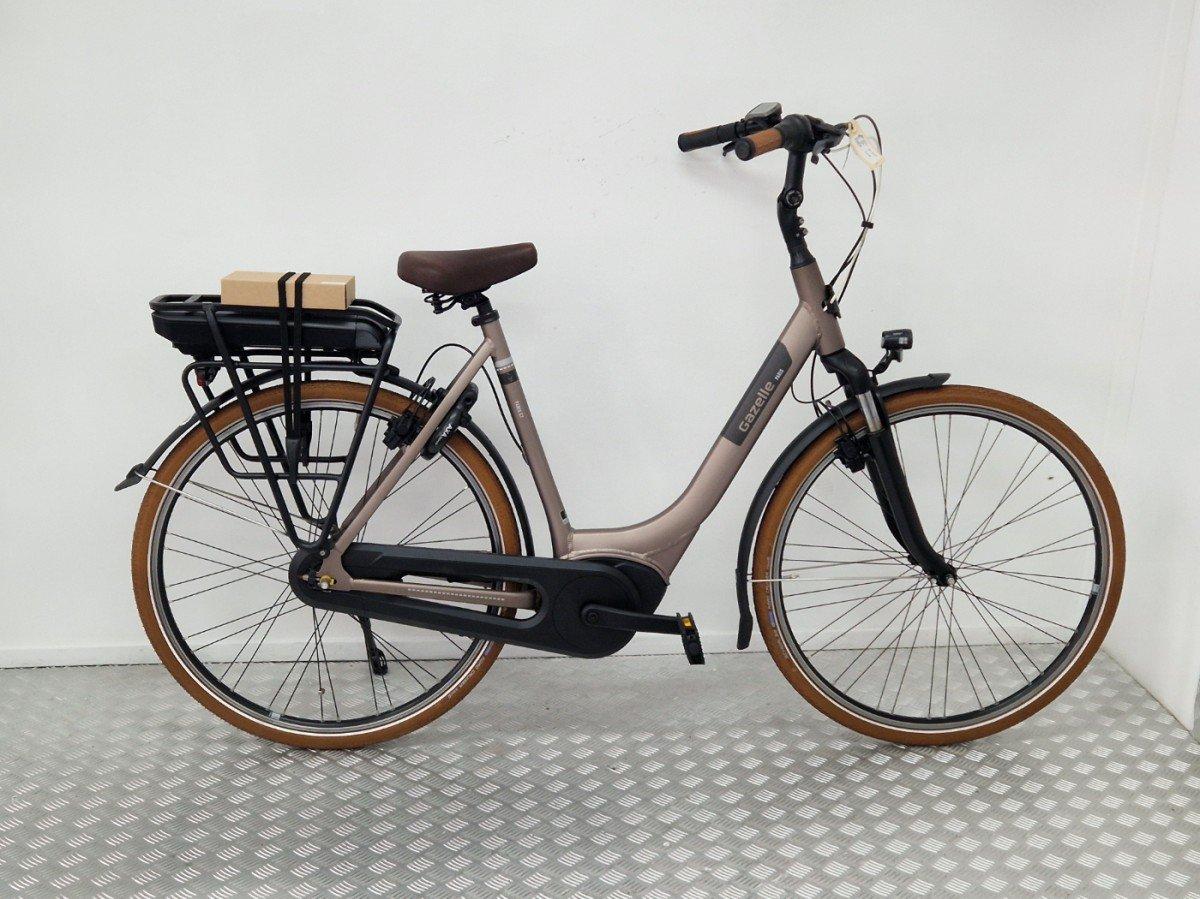 Gazelle Paris C7 elektrische stadsfiets, bruin, 55 cm, tweedehands