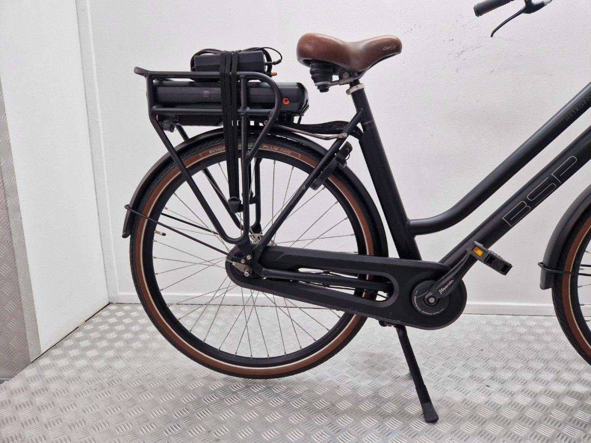 Tweedehands BSP Metropolis e transportfiets bafang voorwielmotor 394wh 57 cm foto 3