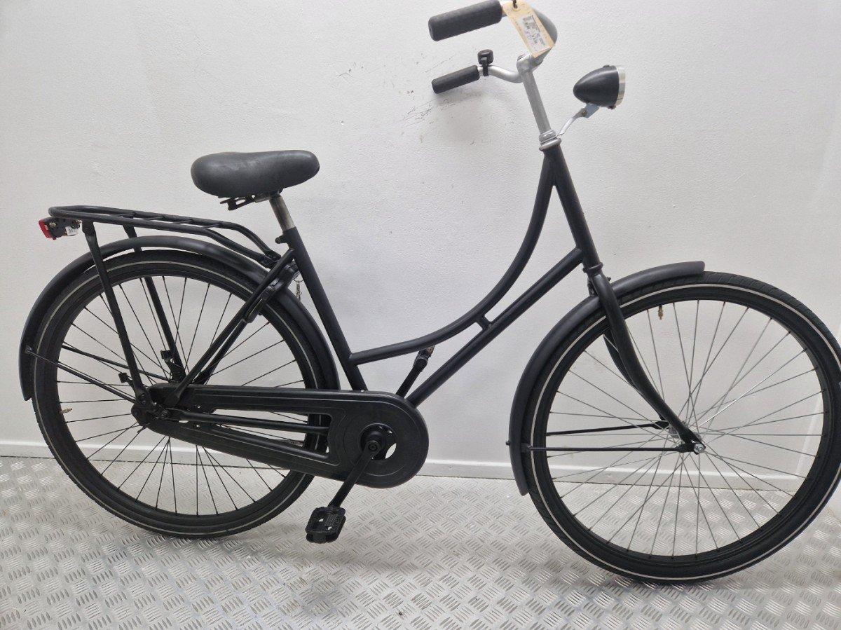 Merkloos Omafiets 50 cm in zwart, tweedehands