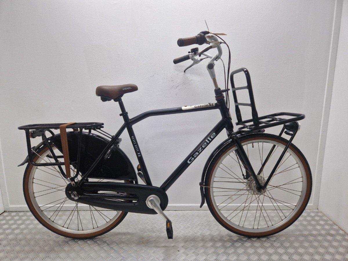 Gazelle Heavydutynl transportfiets 60 cm zwart, tweedehands