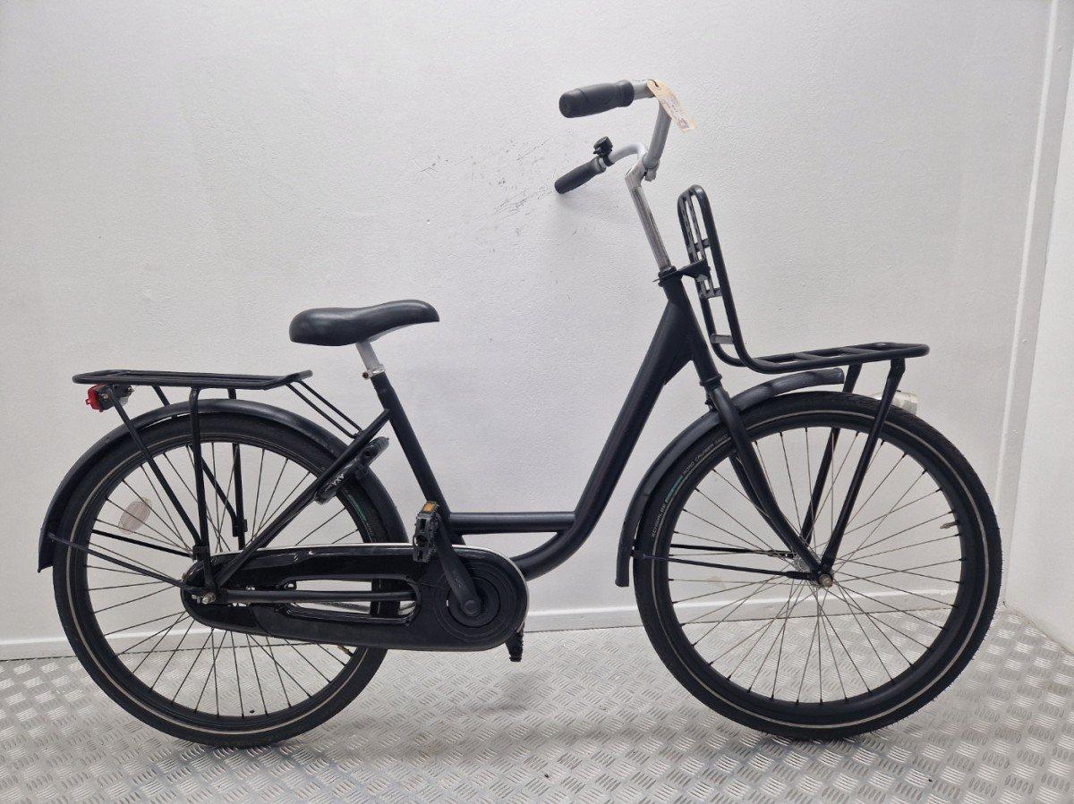Transport 26 inch transportfiets zwart, lage instap