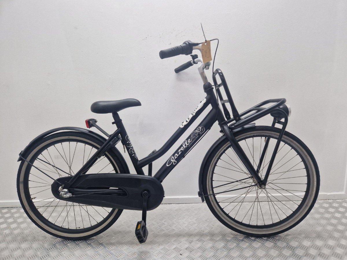 Gazelle Miss Grace kinderfiets 24 inch zwart, tweedehands