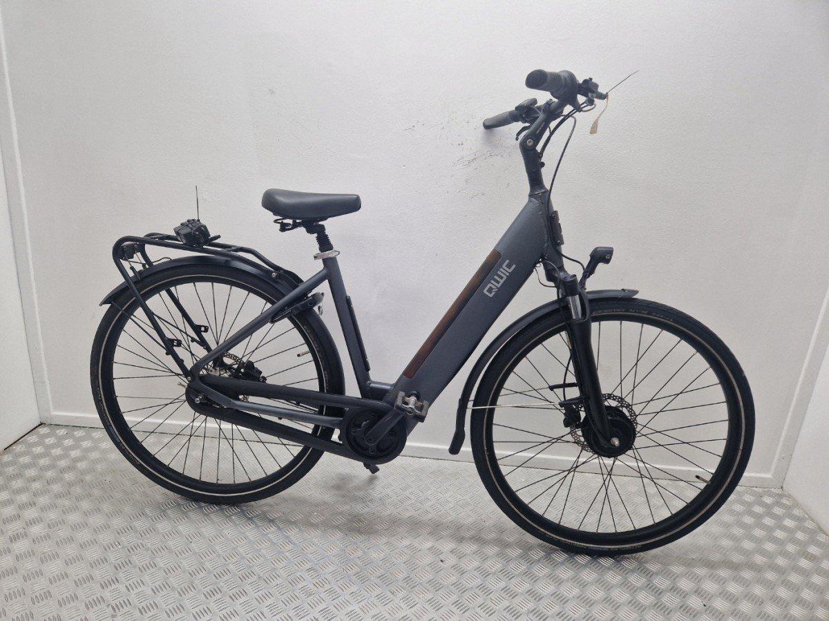 QWIC Urban FN7 Low-step elektrische stadsfiets grijs, lage instap, 28 inch