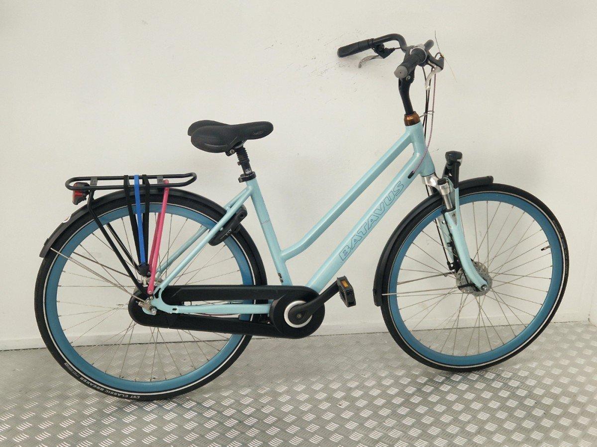 Batavus Dinsdag 50 cm tweedehands stadsfiets in blauw, 28 inch wielen