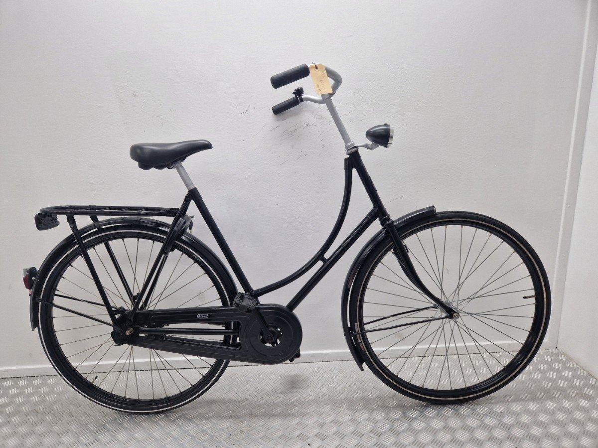 Merkloze Omafiets 57 cm zwart lage instap