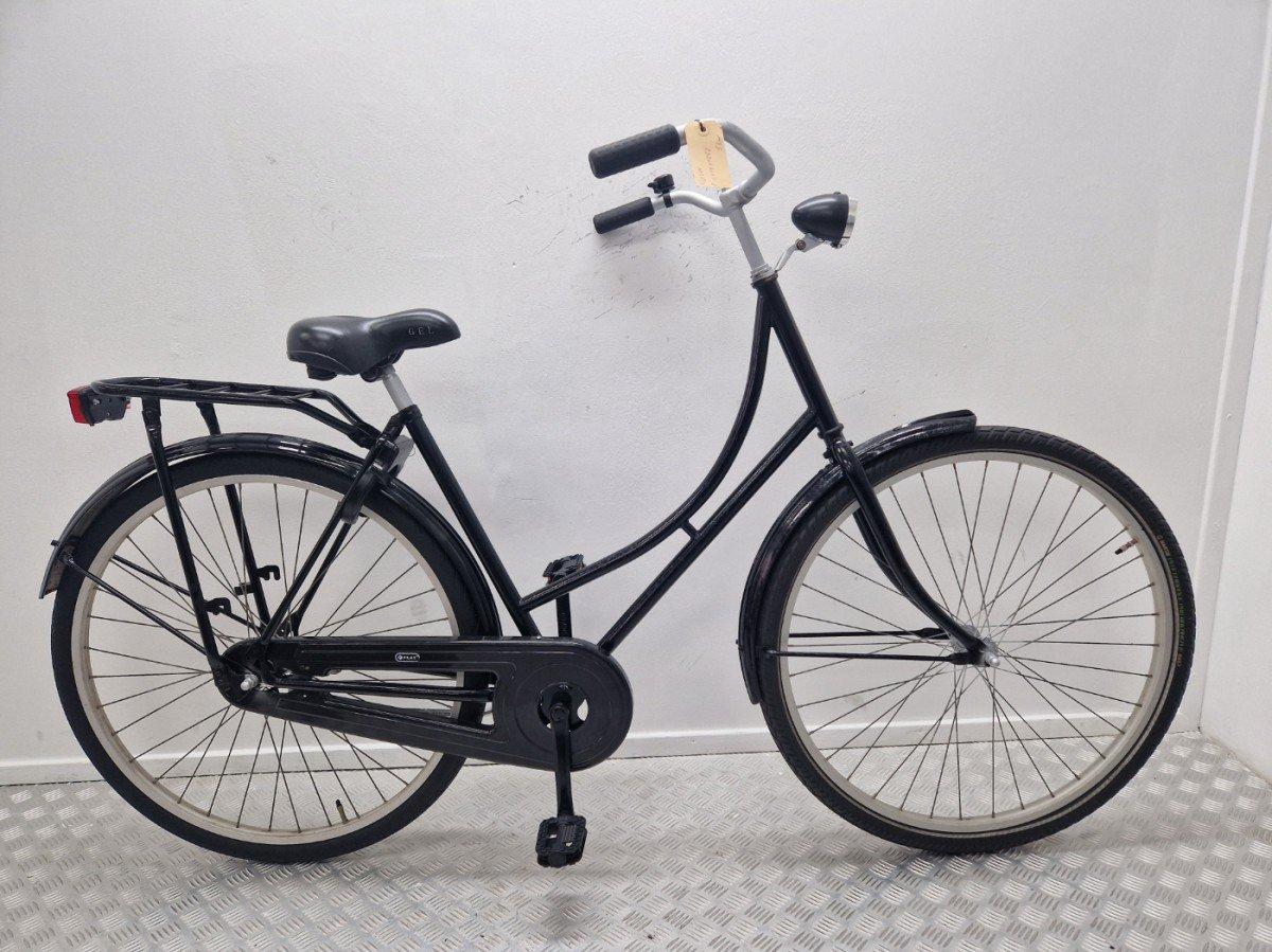 Merkloos omafiets zwart, 53 cm, lage instap, 28 inch wielen