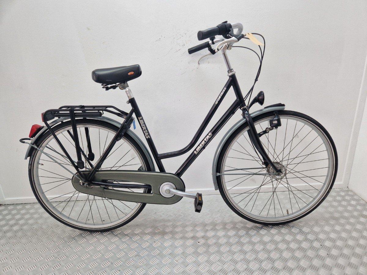 Libertas Fontaine dames stadsfiets in zwart, 55 cm framemaat