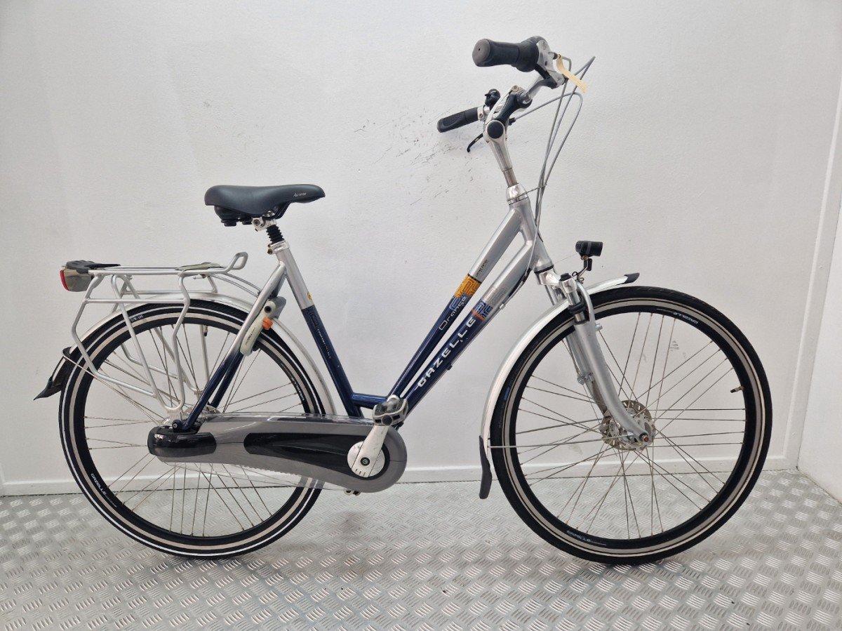 Gazelle Orange dames stadsfiets grijs-blauw, 28 inch, 56cm